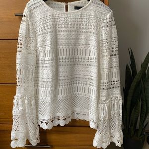 Aqua Lace Blouse Size XS